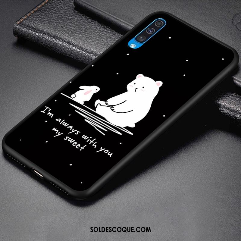 Coque Samsung Galaxy A50 Silicone Simple Dessin Animé Créatif Personnalité Pas Cher