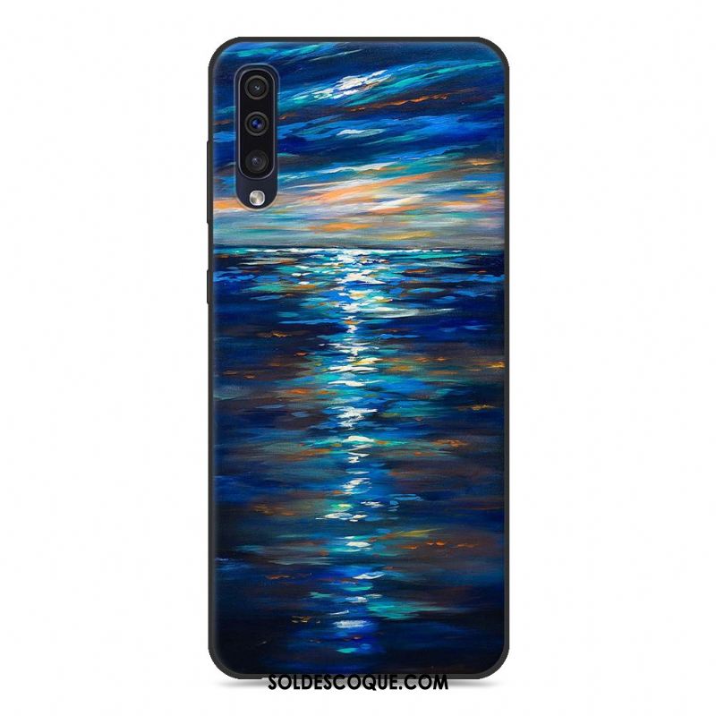 Coque Samsung Galaxy A50 Silicone Violet Dessin Animé Téléphone Portable Ornements Suspendus Soldes