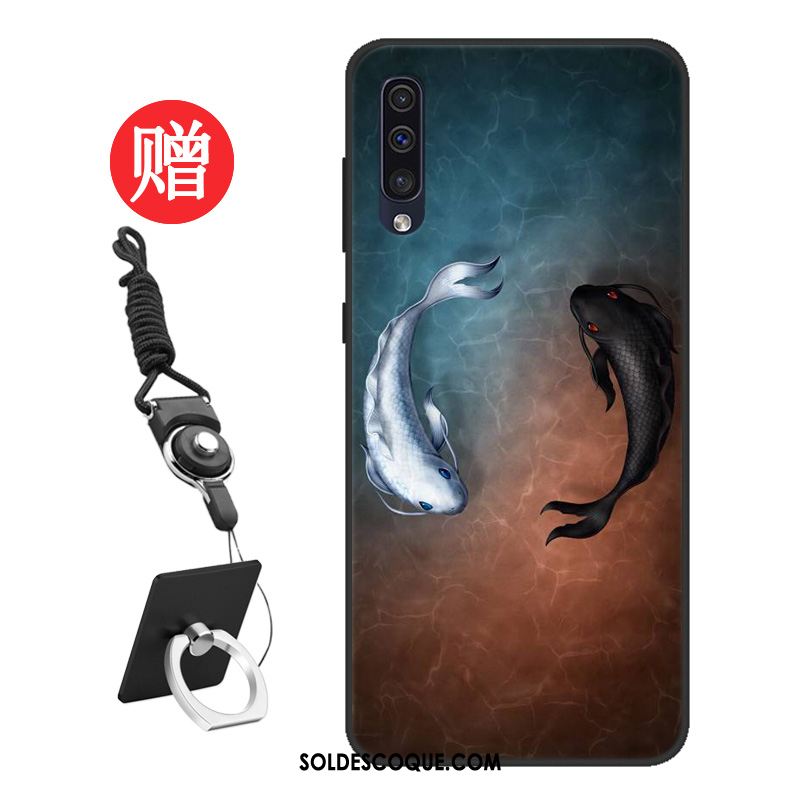 Coque Samsung Galaxy A50 Tout Compris Incassable Bleu Tendance Personnalisé Pas Cher