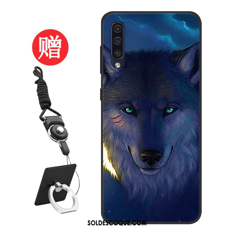 Coque Samsung Galaxy A50 Tout Compris Incassable Bleu Tendance Personnalisé Pas Cher