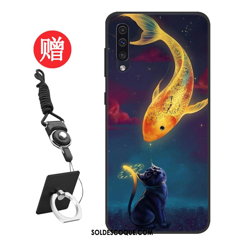 Coque Samsung Galaxy A50 Tout Compris Incassable Bleu Tendance Personnalisé Pas Cher