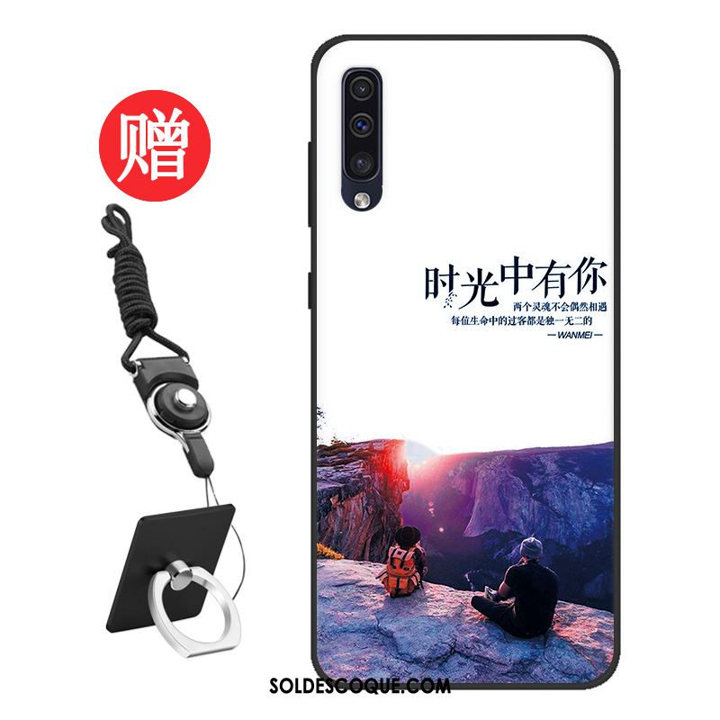 Coque Samsung Galaxy A50 Tout Compris Incassable Bleu Tendance Personnalisé Pas Cher