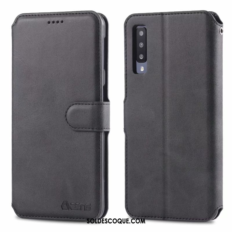 Coque Samsung Galaxy A50 Étui En Cuir Ornements Suspendus Carte Incassable Protection Pas Cher