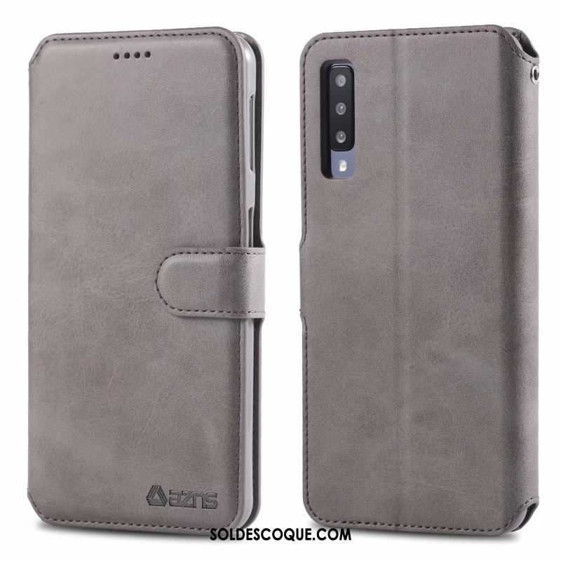 Coque Samsung Galaxy A50 Étui En Cuir Ornements Suspendus Carte Incassable Protection Pas Cher