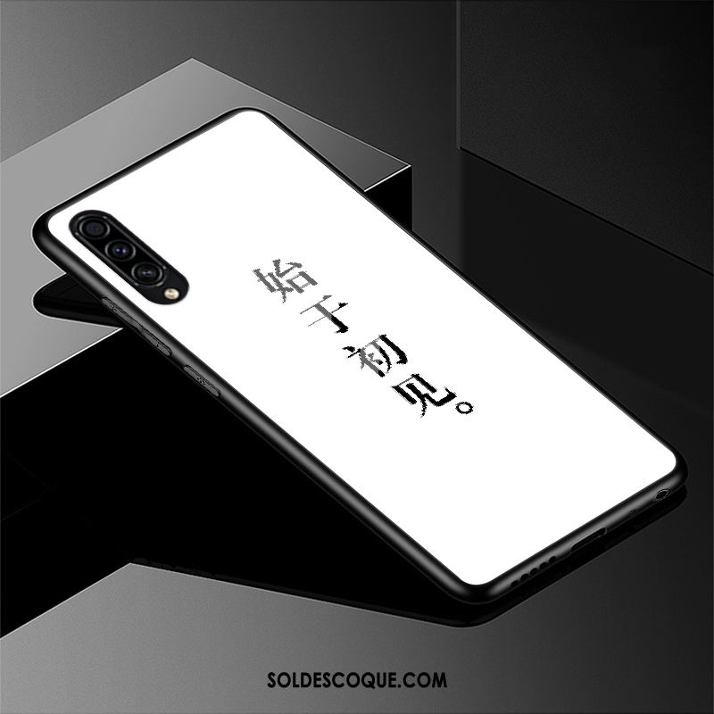 Coque Samsung Galaxy A50s Blanc Incassable Verre Silicone Protection En Vente