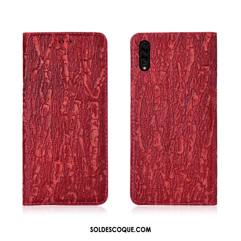 Coque Samsung Galaxy A50s Cuir Protection Arbres Téléphone Portable Nouveau Housse Pas Cher