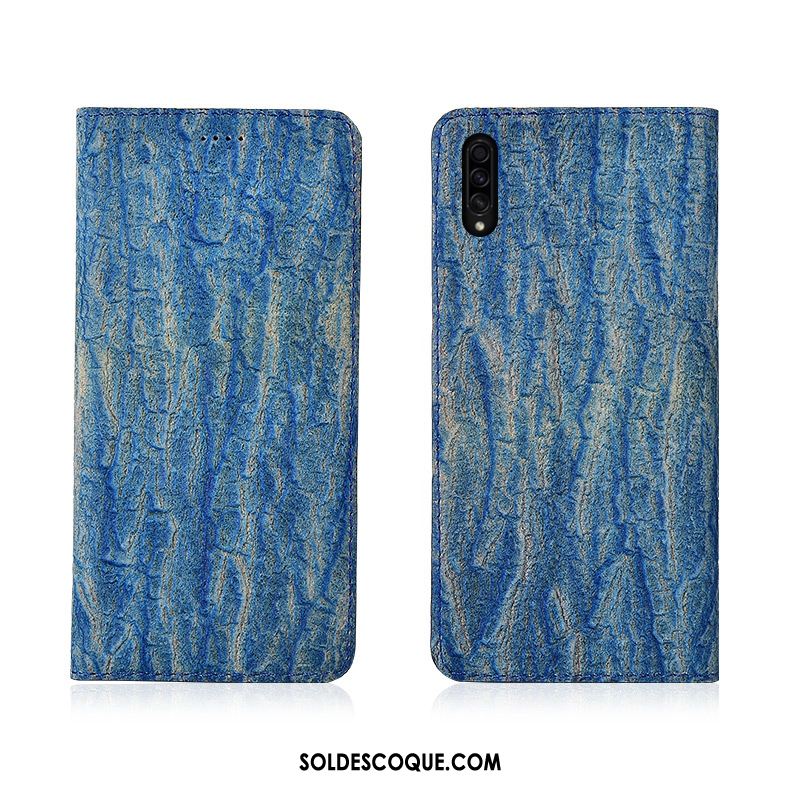 Coque Samsung Galaxy A50s Cuir Protection Arbres Téléphone Portable Nouveau Housse Pas Cher