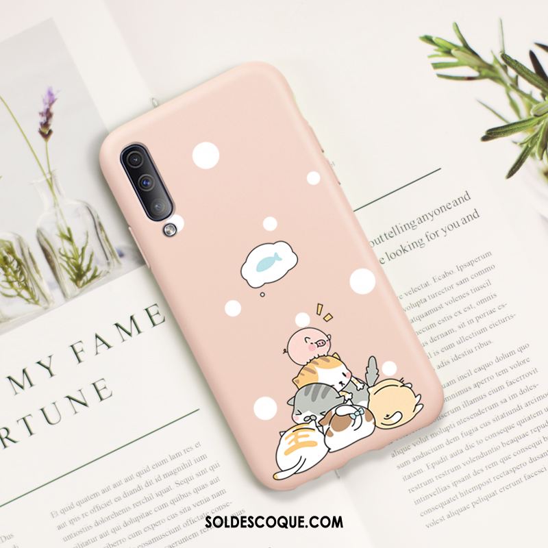 Coque Samsung Galaxy A50s Dessin Animé Vert Chat Charmant Fluide Doux Housse Soldes