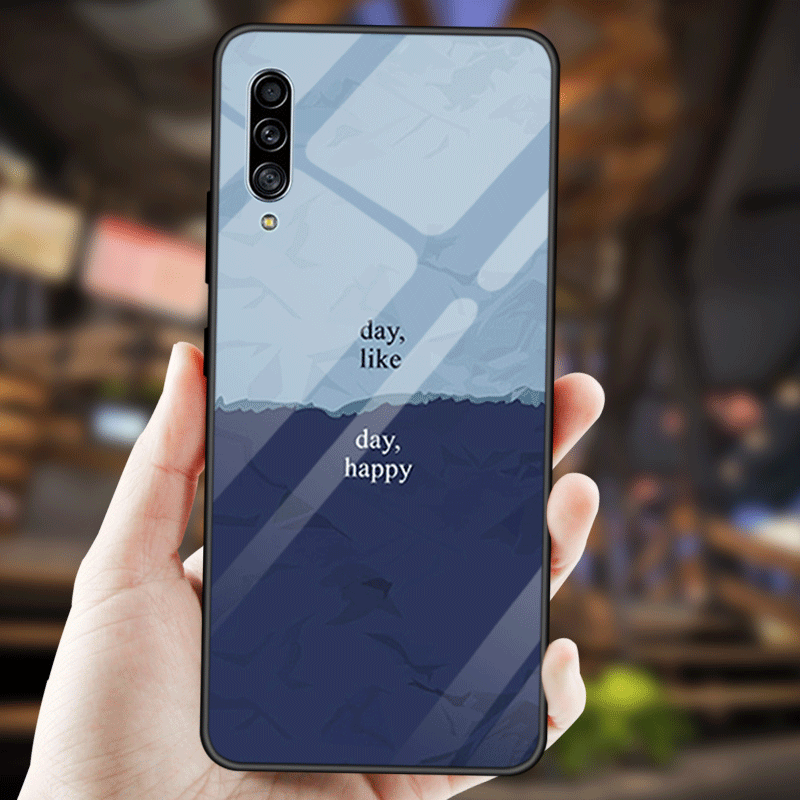 Coque Samsung Galaxy A50s Fluide Doux Personnalisé Téléphone Portable Verre Trempé Étui Housse Pas Cher