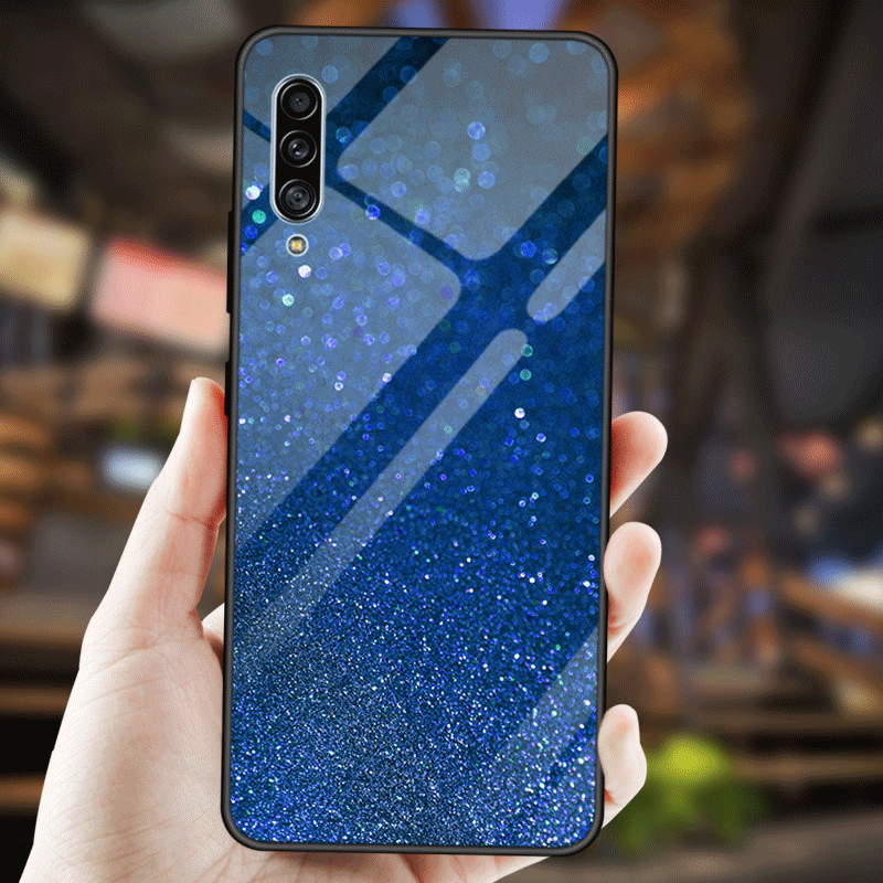 Coque Samsung Galaxy A50s Fluide Doux Personnalisé Téléphone Portable Verre Trempé Étui Housse Pas Cher