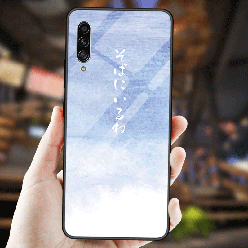 Coque Samsung Galaxy A50s Fluide Doux Personnalisé Téléphone Portable Verre Trempé Étui Housse Pas Cher