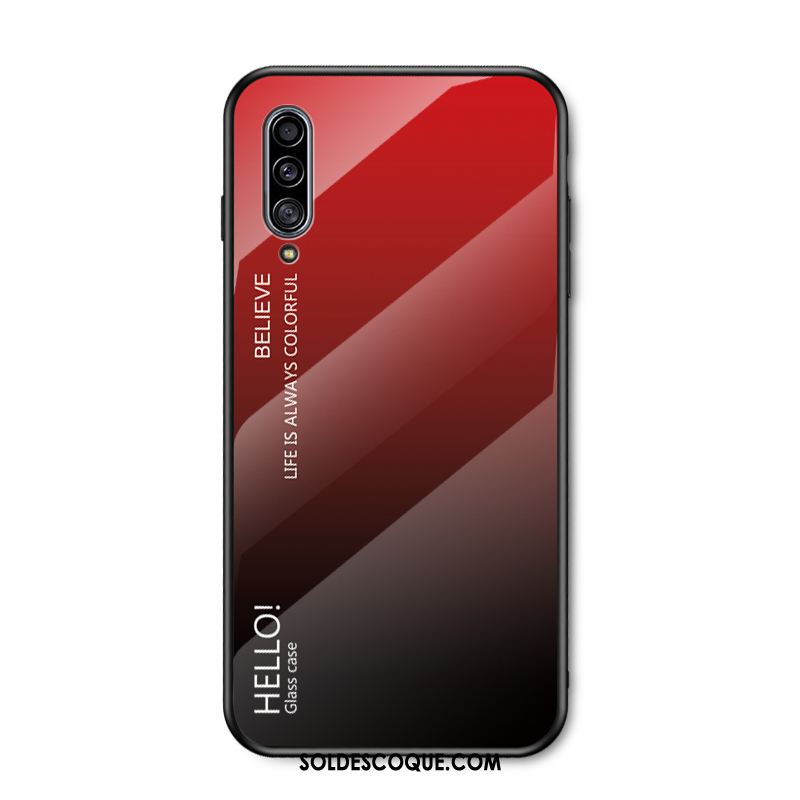 Coque Samsung Galaxy A50s Incassable Silicone Verre Blanc Marque De Tendance Housse En Vente