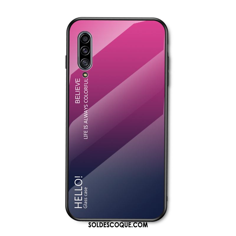 Coque Samsung Galaxy A50s Incassable Silicone Verre Blanc Marque De Tendance Housse En Vente