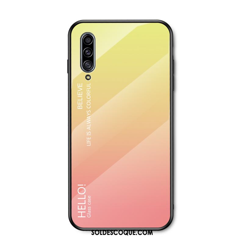 Coque Samsung Galaxy A50s Incassable Silicone Verre Blanc Marque De Tendance Housse En Vente