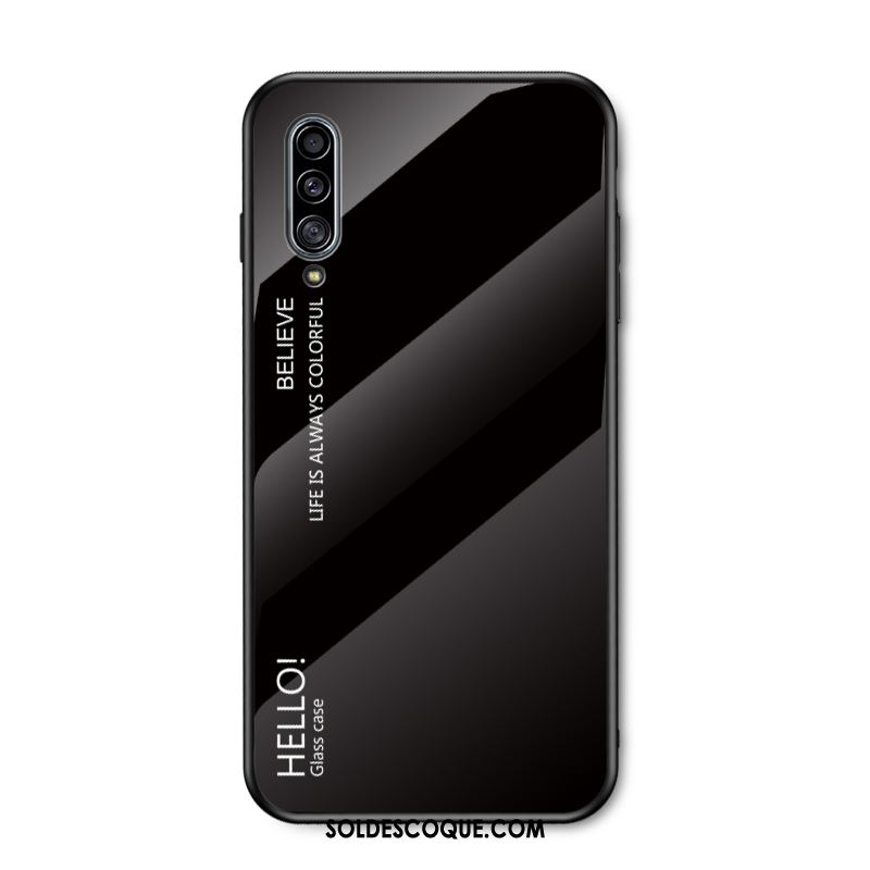 Coque Samsung Galaxy A50s Incassable Silicone Verre Blanc Marque De Tendance Housse En Vente