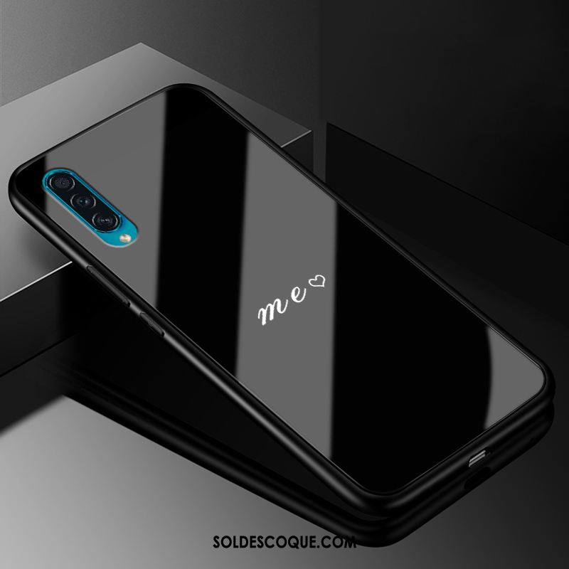 Coque Samsung Galaxy A50s Simple Protection Noir Amoureux Téléphone Portable France