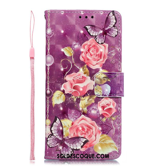 Coque Samsung Galaxy A50s Étui En Cuir Protection Téléphone Portable Incassable Rose Soldes