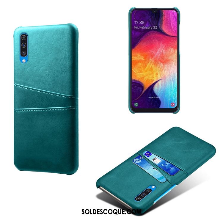 Coque Samsung Galaxy A50s Étui Vert Bovins Modèle Fleurie Étoile Soldes