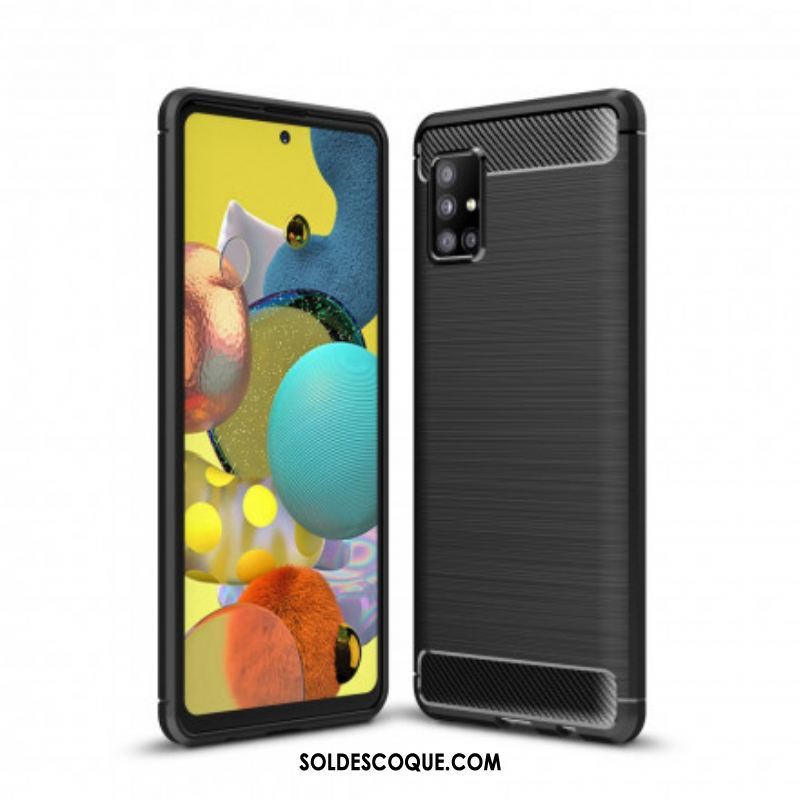 Coque Samsung Galaxy A51 5G Fibre Carbone Brossée