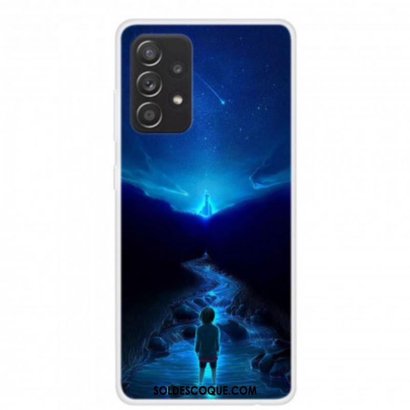 Coque Samsung Galaxy A52 4G / A52 5G / A52s 5G Silicone Rêves de Planètes