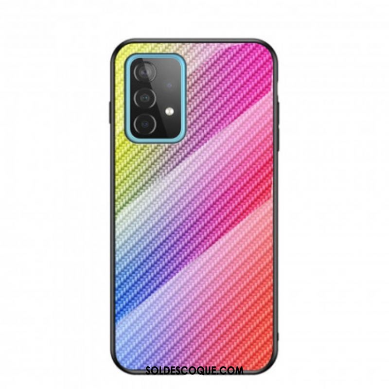 Coque Samsung Galaxy A52 4G / A52 5G / A52s 5G Verre Trempé Fibre Carbone