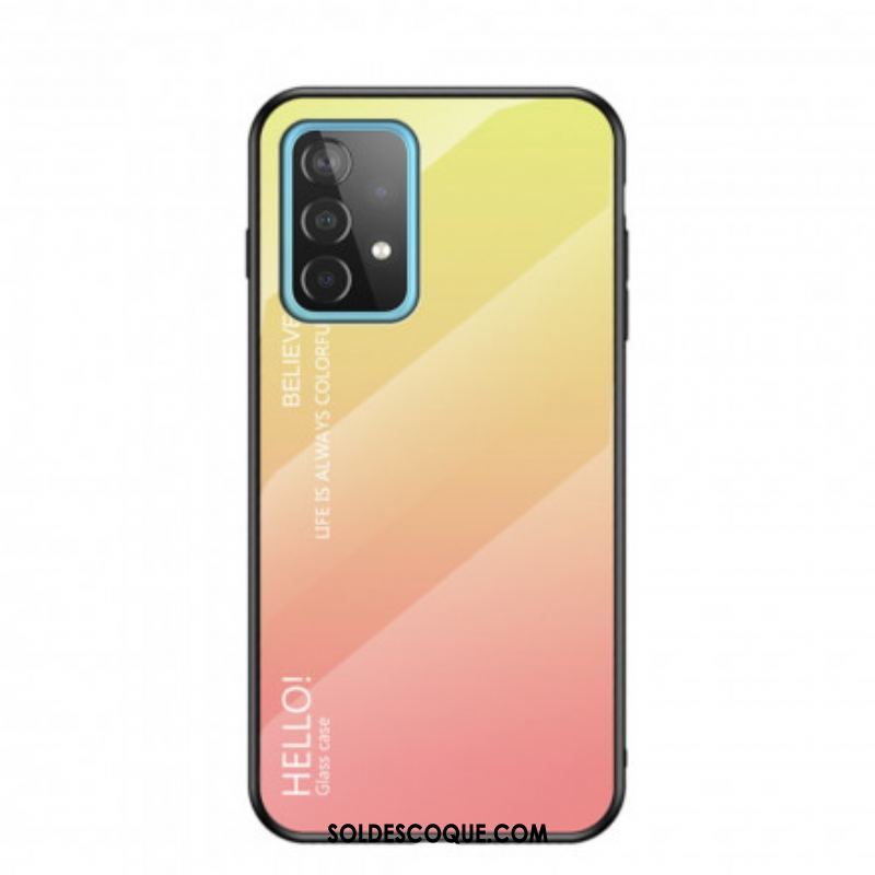 Coque Samsung Galaxy A52 4G / A52 5G / A52s 5G Verre Trempé Hello