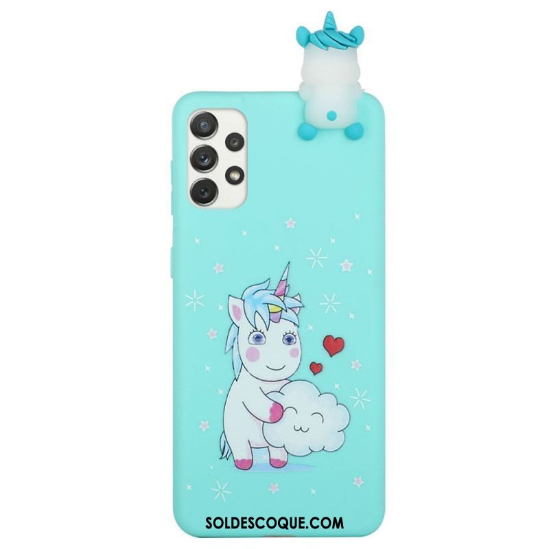 Coque Samsung Galaxy A53 5G Licorne Fun 3D