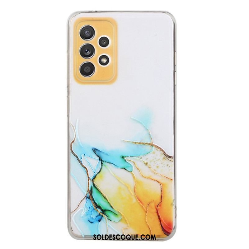 Coque Samsung Galaxy A53 5G Silicone Effet Marbré