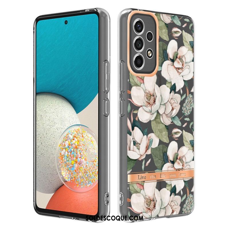 Coque Samsung Galaxy A53 5G Transparente Florale