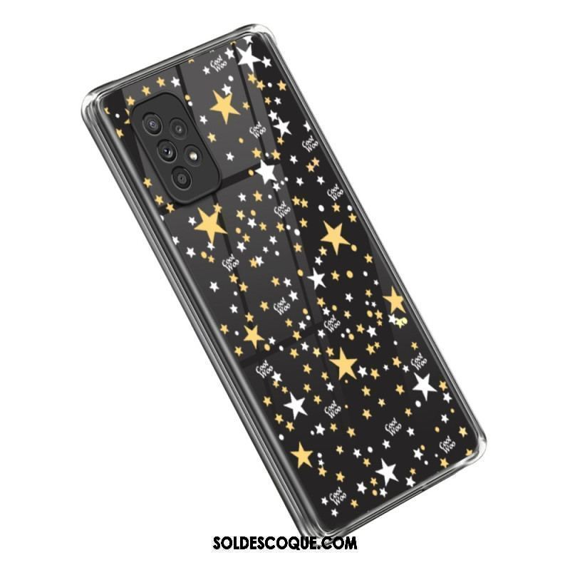 Coque Samsung Galaxy A53 5G Transparente Étoiles / Coeurs