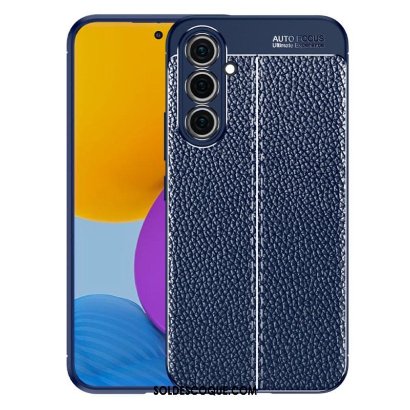 Coque Samsung Galaxy A54 5G Effet Cuir Litchi Double Line