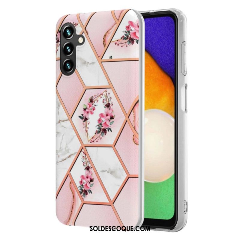 Coque Samsung Galaxy A54 5G Marbrée Florale