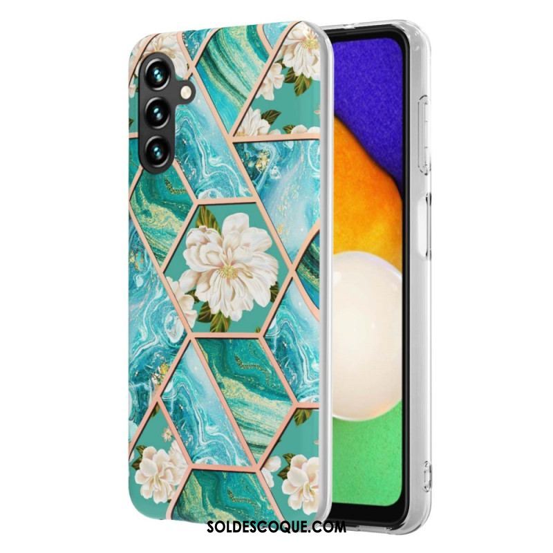 Coque Samsung Galaxy A54 5G Marbrée Florale