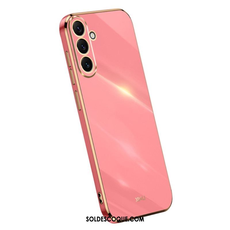 Coque Samsung Galaxy A54 5G Silicone Rebords Dorés