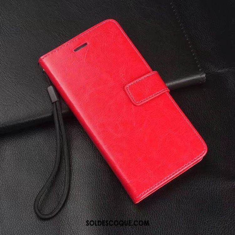 Coque Samsung Galaxy A6 Business Luxe Rouge Étui En Cuir Étoile France