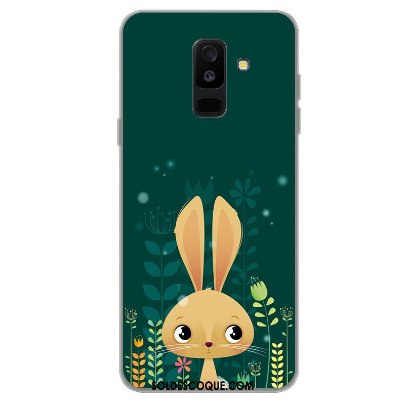 Coque Samsung Galaxy A6+ Dessin Animé Fluide Doux Étoile Étui Gris Soldes