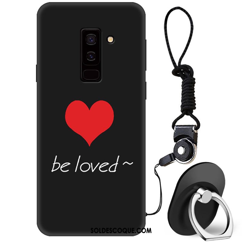 Coque Samsung Galaxy A6 Délavé En Daim Noir Étoile Protection Téléphone Portable Soldes
