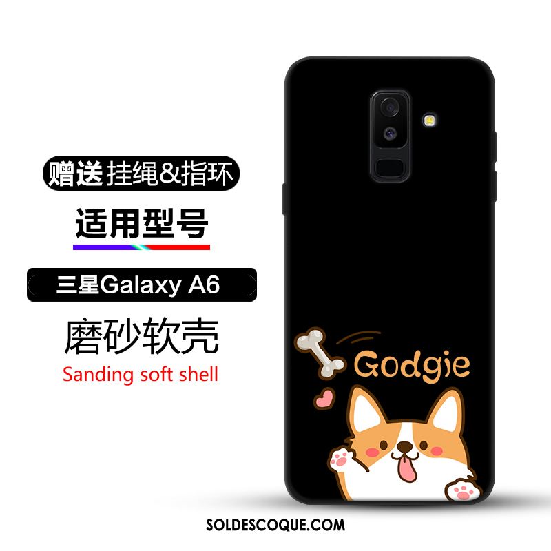 Coque Samsung Galaxy A6+ Délavé En Daim Protection Téléphone Portable Étoile Étui En Vente