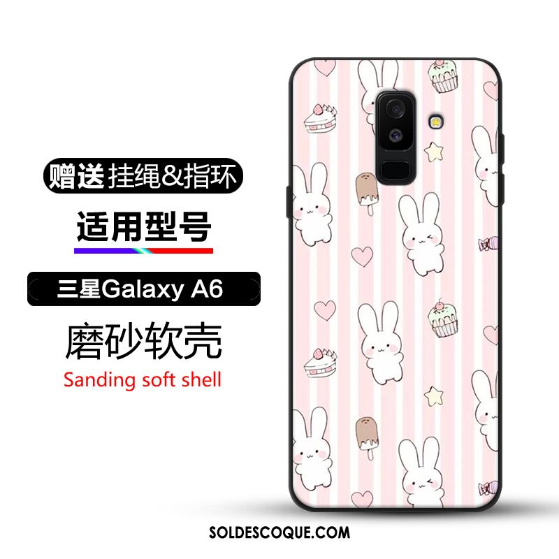 Coque Samsung Galaxy A6+ Délavé En Daim Protection Téléphone Portable Étoile Étui En Vente