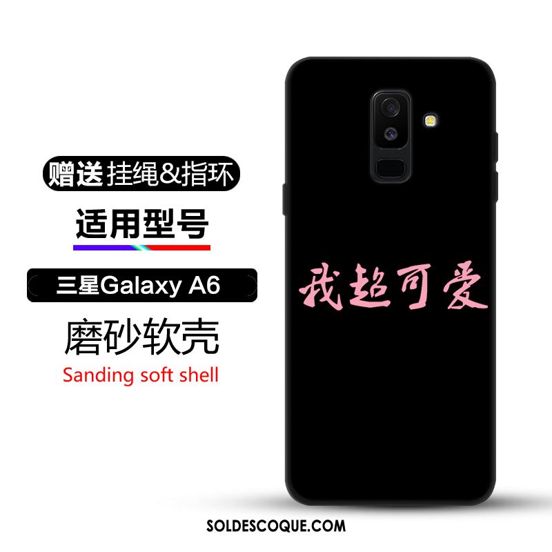 Coque Samsung Galaxy A6+ Délavé En Daim Protection Téléphone Portable Étoile Étui En Vente