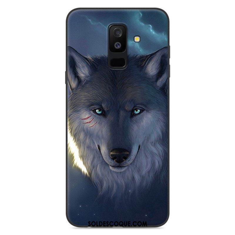 Coque Samsung Galaxy A6+ Fluide Doux Dessin Animé Étoile Étui Incassable France