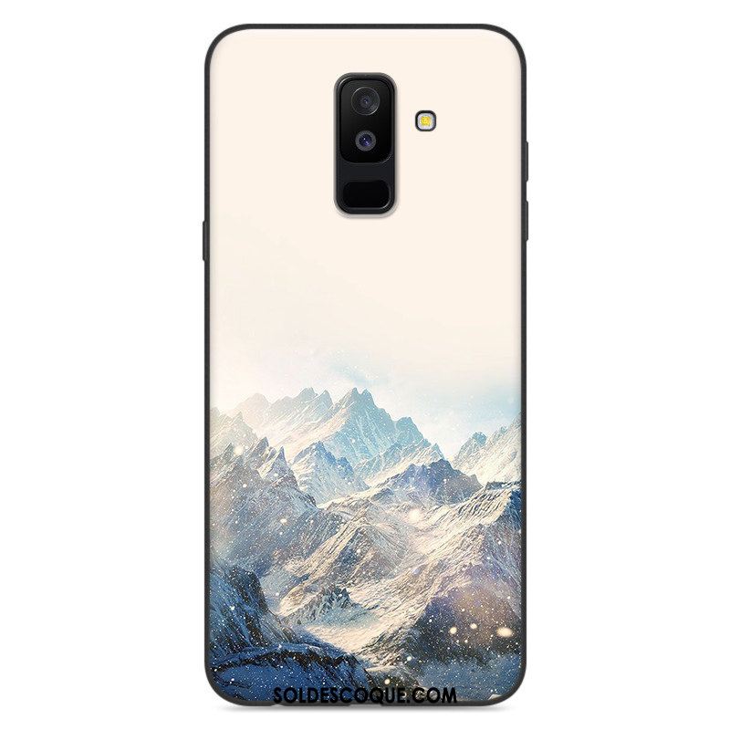 Coque Samsung Galaxy A6+ Fluide Doux Dessin Animé Étoile Étui Incassable France