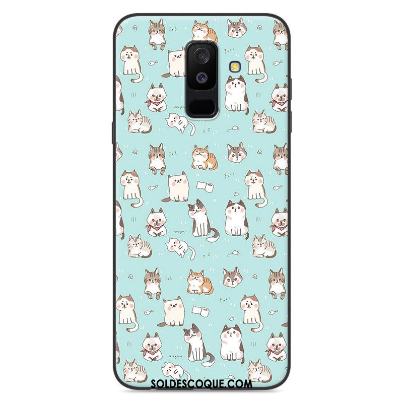 Coque Samsung Galaxy A6+ Fluide Doux Dessin Animé Étoile Étui Incassable France