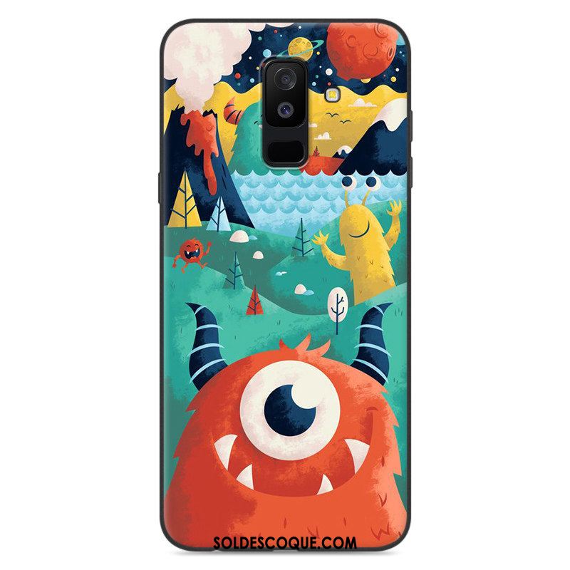 Coque Samsung Galaxy A6+ Fluide Doux Dessin Animé Étoile Étui Incassable France