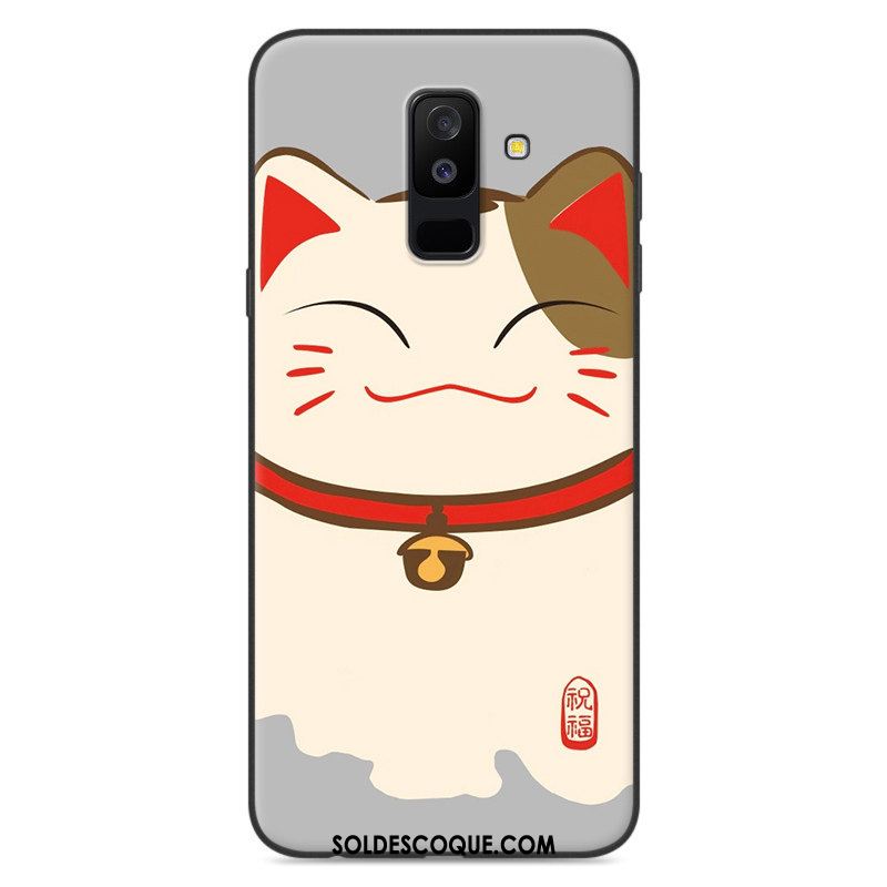 Coque Samsung Galaxy A6+ Fluide Doux Dessin Animé Étoile Étui Incassable France