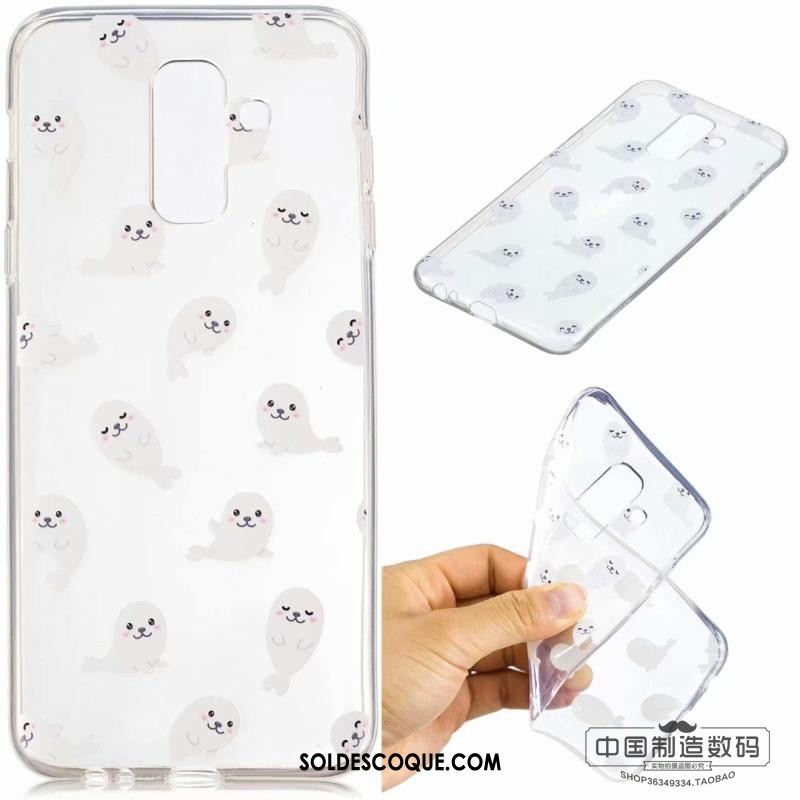 Coque Samsung Galaxy A6 Fluide Doux Incassable Étoile Téléphone Portable Silicone Soldes