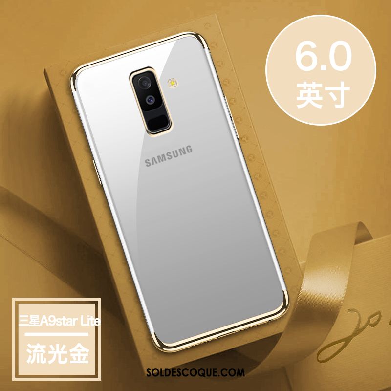 Coque Samsung Galaxy A6+ Fluide Doux Placage Étui Protection Légère En Ligne