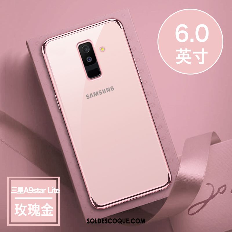 Coque Samsung Galaxy A6+ Fluide Doux Placage Étui Protection Légère En Ligne