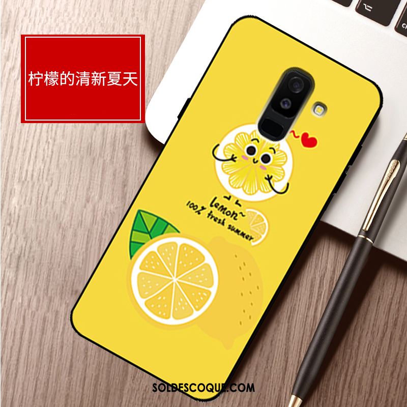 Coque Samsung Galaxy A6+ Incassable Protection Téléphone Portable Jaune Étoile Housse En Vente