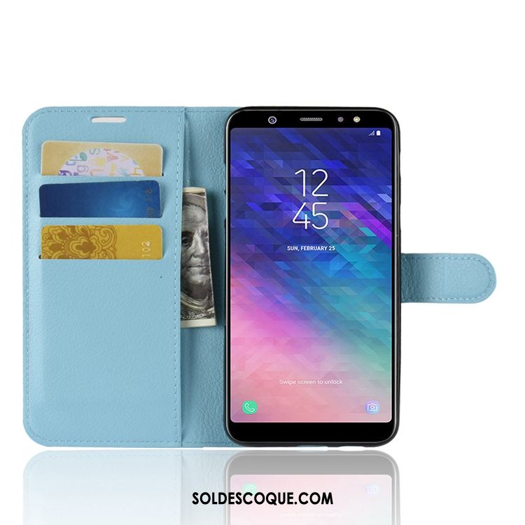 Coque Samsung Galaxy A6+ Incassable Tout Compris Téléphone Portable Vert Étui En Cuir France